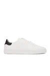 Axel Arigato Clean 90 Leather Sneakers In White & Black