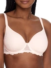 Simone Perele Reve 3d Plunge Racerback Bra In Sakura Pink
