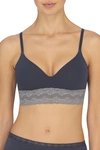 Natori Bliss Perfection Contour Soft Cup Wireless Bra (36d) In Ash Navy/anchor