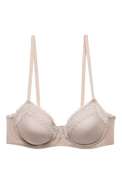 Natori Discreet Convertible Spacer Underwire Bra (34c) In Light Mocha