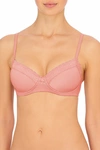 Natori Discreet Convertible Spacer Underwire Bra (30dd) In Peach Pink