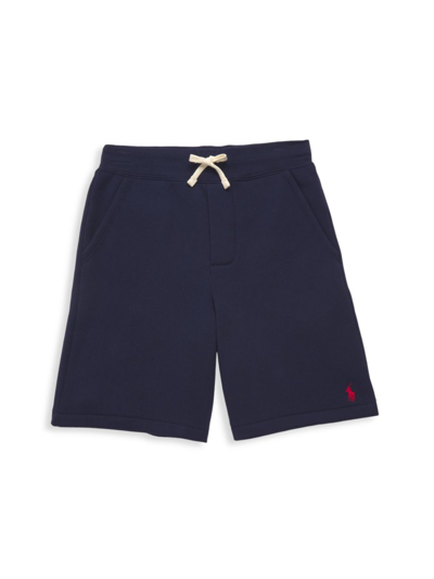 Polo Ralph Lauren Kids' Little Boy's & Boy's Fleece Drawstring Shorts In Cruise Navy