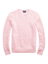 Polo Ralph Lauren Cable-knit Cashmere Sweater In Carmel Pink