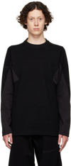 BYBORRE BLACK ORGANIC COTTON SWEATER