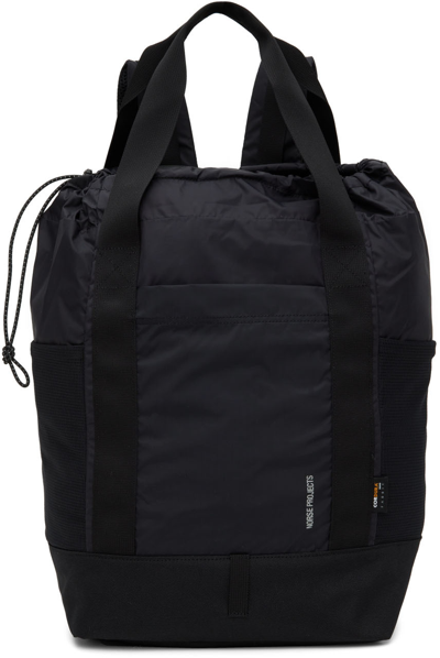 Norse Projects Black Hybrid Cordura Backpack In 9999 Black