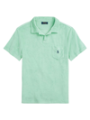 Polo Ralph Lauren Men's Terry Johnny Collar Shirt In Aqua Verde