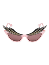 GUCCI WOMEN'S HOLLYWOOD FOREVER 50MM BUTTERFLY SUNGLASSES
