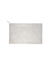Judith Leiber Crystal-embellished Zip Pouch In Silver