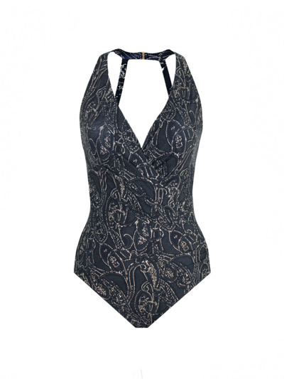 Miraclesuit Swim Sultana Wrapsody One-piece Swimsuit In Black