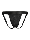 Cosabella Never Satin Trim Jock Strap In Black