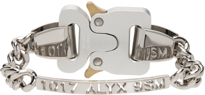 Alyx Buckle Fastening Plate Bracelet In Gry0002 Silver