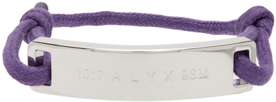 Alyx Logo-engraved Plaque Bracelet In Purple