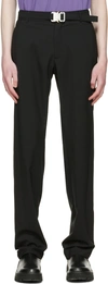 Alyx Metal Buckle Wool Blend Suit Pants In Black