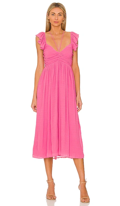 Tularosa Katrina Midi Dress In Pink