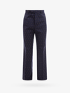 Gucci Horsebit-print Straight-leg Trousers In Blue
