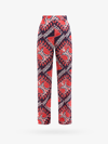 Valentino Comfortable Pants With Geometric Pink And Purple Pattern In Blue