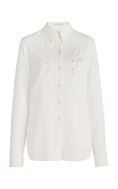 Stella Mccartney Lace-detailed Shirt In White