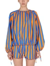 Sunnei Striped Pattern Shirt In Multicolor