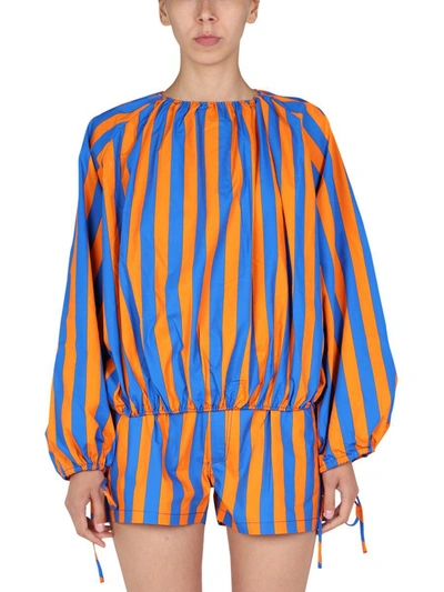 Sunnei Striped Pattern Shirt In Multi