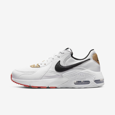 Nike Women's Air Max Excee Shoes In White/university Red/metallic Platinum/black