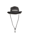 Rotate Birger Christensen Bucket Hat Bianco Con Lacci Regolabili In Black