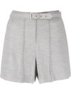 Maison Margiela Womens Grey Acrylic Shorts In Grigio