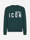 Dsquared2 Icon Cotton Sweatshirt In Green