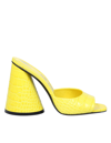 ATTICO MULE LUZ IN YELLOW LEATHER