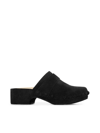 Chloé Chloe Black Suede Joy Clogs In Black