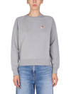 Maison Kitsuné Fox Head Patch Sweatshirt In Grey