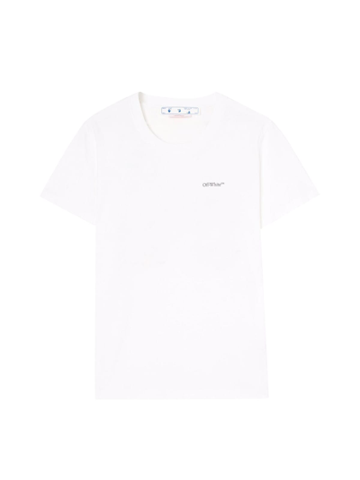 【関税無・国内発】 Off-White / Floral Embr Arrow Casual Tee Off-white Floral Embr Arrow Casual Tee In White Multi | ModeSens