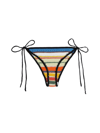 Ganni Crocheted Organic Cotton Bikini Bottoms In Beach Stripe Multi