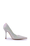 Liu •jo X Leonie Hanne Crystal-embellished 100mm Pumps In Argento