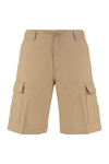 Carhartt Multi-pocket Cotton Bermuda Shorts In Beige
