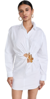 Christopher Esber Resin Linked Shirt Dress In White