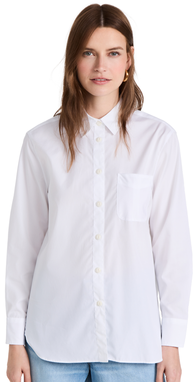 Rag & Bone Maxine Classic Button-front Shirt In White