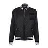 Balmain Maxi Monogram Print Reversible Quilted Nylon Bomber Jacket In Ivoire Noir