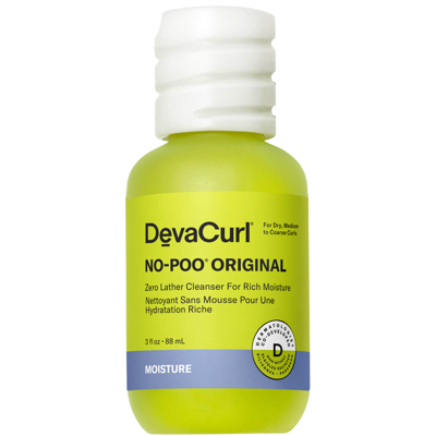 Devacurl No-poo Original Zero Lather Cleanser For Rich Moisture (various Sizes) - 3 Oz.