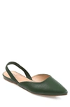 Journee Collection Women's Mallorca Slingback Flats In Olive
