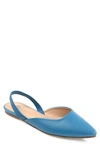 Journee Collection Collection Women's Mallorca Flat In Blue