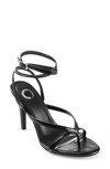 Journee Collection Waverlee Ankle Strap Thong Sandal In Black
