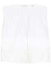 AMIR SLAMA BRODERIE-ANGLAISE SHORTS