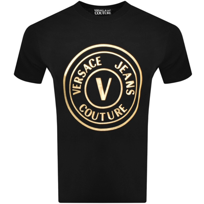 Versace Jeans Couture Logo T Shirt Black | ModeSens