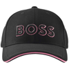 BOSS ATHLEISURE BOSS BASEBALL CAP US BLACK