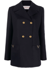 VALENTINO VGOLD DOUBLE-BREASTED PEACOAT