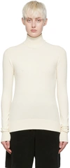 Bottega Veneta Technoski Turtleneck Knitted Jumper In 2945 String
