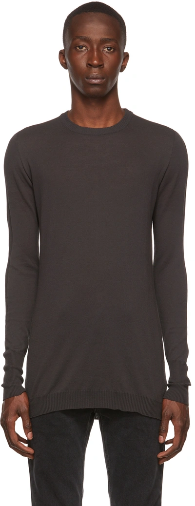 Boris Bidjan Saberi Gray Cotton Sweater In Ink Grey