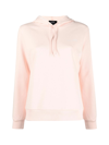 Apc Embroidered Drawstring Hoodie In Ead Peche Chine