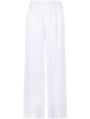 Fabiana Filippi Distressed Straight-leg Turn-up Wide Jeans In Bianco