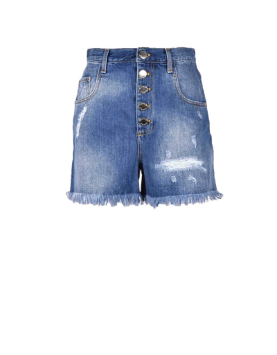 Pinko Womenss Blue Shorts